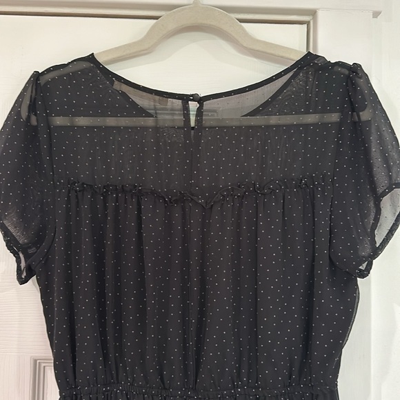 Rokoko black polka dot dress size Large - Picture 7 of 7